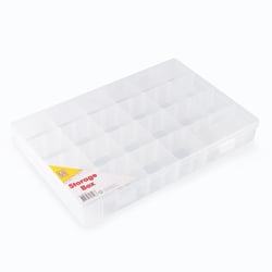 Boîte de rangement à compartiments Nellie's Choice - Plastique - M52057 - 35 x 23,5 cm