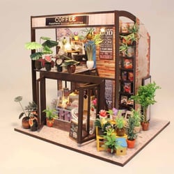 Puzzle 3D - Maison miniature Coffee Shop - Figured'Art