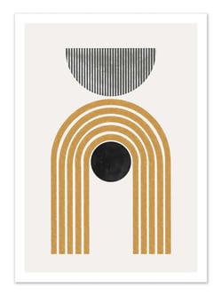 Affiche 30 x 40 cm - Abstract rainbow - Miuus studio