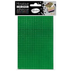 Petits carrés miroirs - Vert - Adhésif - 0,5x0,5cm - Scrapbooking - Loisirs créatifs - Aladine