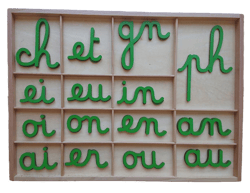 Digrammes mobiles boite Montessori