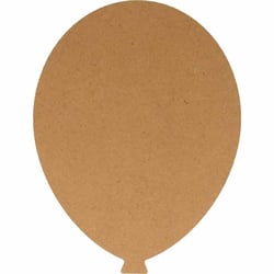 Ballon en bois MDF - 25 x 19 cm