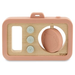 Appareil photo en silicone et bois – Mrs. Cat - TRIXIE BABY - Beige