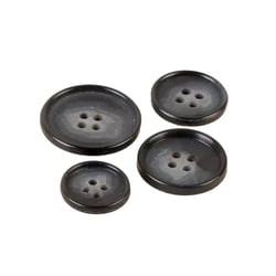 Lot de 3 boutons costume noir