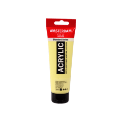 Peinture Acrylique en tube - Jaune citron clair - 217 - Amsterdam - 120ml