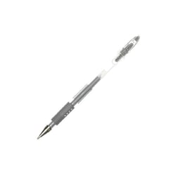 Stylo roller encre gel PILOT G1-10 Grip - Argent - Pointe large