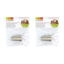 2 douilles spaghetti en inox