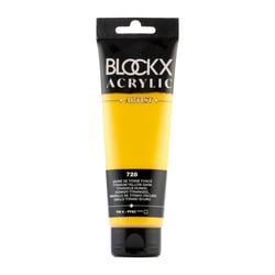 Peinture acrylique - Jaune titane foncé - 728 - BLOCKX Artist - Qualité beaux-arts - Tube 120ml