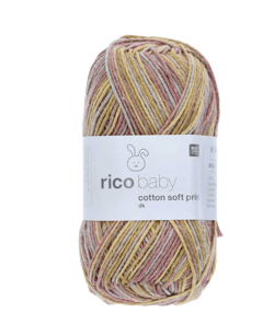 Fil à tricoter Rico Baby Cotton soft Print DK - Rico Design 27 Marron