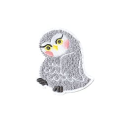 Ecusson thermocollant animaux en chenille chouette 6,3cm x 4cm