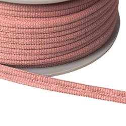 Double cordon 9mm vieux rose au mètre