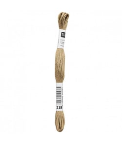 Fil à broder mouliné Uni - Rico Design 218 Marron