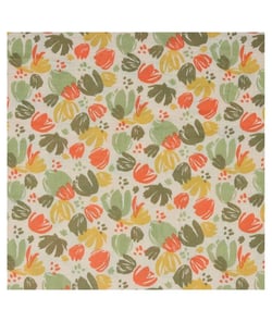 Tissu Poppy double gaze tulipes de 135 cm de largeur multicolore poppy vendu par 50 cm