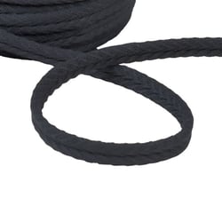 Bobine 20m double cordon chevrons 10mm noir