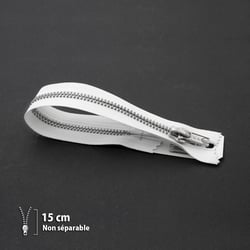 Fermeture éclair Z16 - 15 cm - Non Séparable