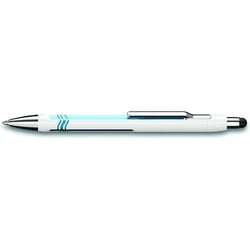 Stylo à bille - Blanc - Encre Bleue - Avec stylet tactile pour tablettes smartphone - Schneider - Epsilon Touch
