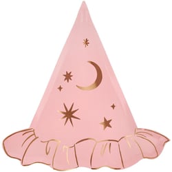 8 Assiettes Chapeau de Sorcière Rose