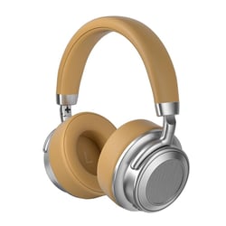 Ecouteurs Bluetooth Sans Fil Confort HiFi Pliable Haute Autonomie Portable Marron YONIS