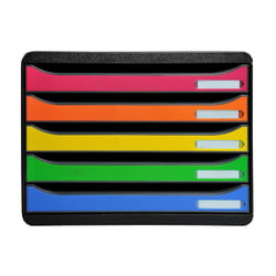 Module de classement Big Box Plus horizon 5 tiroirs Glossy - Arlequin - Exacompta