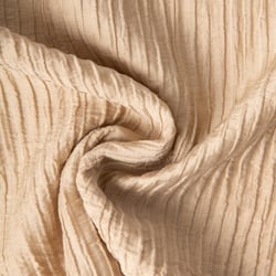 Tissu Lyocell plissé uni Doré