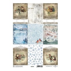 Tags éléments décoratif en papier à découper scrapbooking CHRISTMAS TIME 234