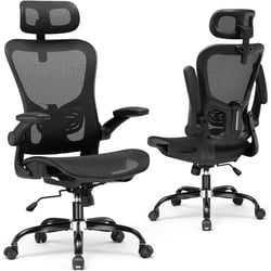 Chaise de bureau ergonomique - Mesh - Noir - 56 x 65 x 139,5 cm