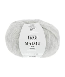Pelote d'Alpaga et laine MALOU LIGHT - LANG YARNS 03 Gris