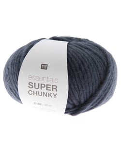 Laine à tricoter Essentials Super Chunky 50 gr - Rico Design 05 Bleu