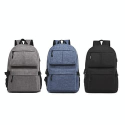 Sac À Dos Ordinateur Multifonction Avec Port USB Pour 15.6 Pouces Noir Noir YONIS