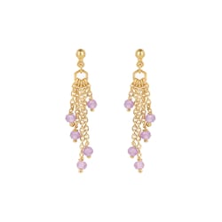Boucles d'oreilles Elyssa en pierres Améthyste - Sloya