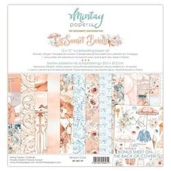 12 papiers scrapbooking 30,5 x 30,5 cm Mintay By Karola SUNSET BEACH