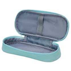 Trousse - Plumier - Bleu clair - 1 compartiment - Fermeture zip - 23x10x5cm - Scolaire