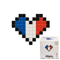 Kit mosaïque DIY pixel art - Coeur France - Mini