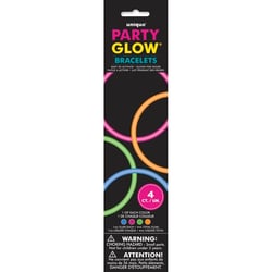Assortiment de 4 Bracelets Lumineux