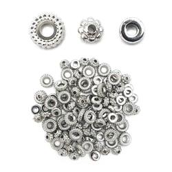 MégaCréa DIY - Perles intercalaires Argenté Idéal avec les Perles Heishi