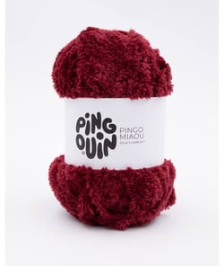 Fil à tricoter PINGO MIAOU - 100GR - Pingouin Grenat Rouge