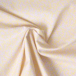 Tissu Popeline de Coton légère Tapis floral rose pastel, jaune pastel et vert pistache clair sur fond Blanc cassé