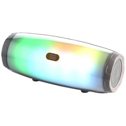Enceinte Bluetooth Portable 5W Avec Lumière LED Dansante USB FM Subwoofer Gris YONIS