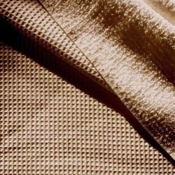 Tissu Nid d'abeille envers Eponge Beelyne  Beige foncé