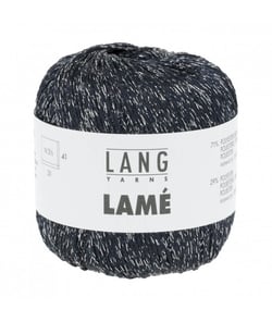 Fil brillant à tricoter LAME - Lang Yarns 0025 Bleu