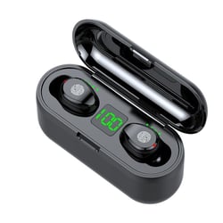 Écouteurs Bluetooth Sans Fil Réduction De Bruit Longue Durée Affichage LED Noir YONIS