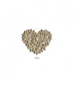 Ecussons Thermocollant Coeur broderie 4 X 4,5 cm - Mediac Marron