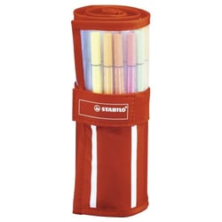 STABILO Feutre Pen 68, trousse enroulable de 30  Rayures