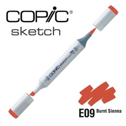 Copic - Marqueur à l'alcool Copic Sketch E09 Burnt Sienna