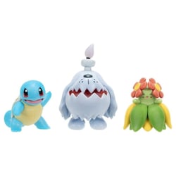 Pokémon - Pack de 3 Figurines Battle Figure Carapuce, Toutombe & Joliflor - Jazwares