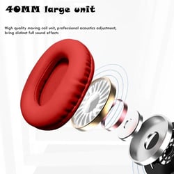 Casque Audio Sans Fil Bluetooth Avec Micro Et Longue Autonomie 180h Or Bleu YONIS