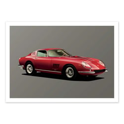 Affiche 50x70 cm - Ferrari 275 GTB - Artmoric