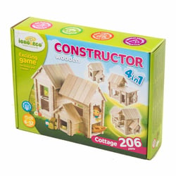 Jeu de construction en bois Cottage 206 pièces  IGROTECO