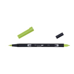 Lot de 6 feutres double pointe pinceau TOMBOW Vert saule