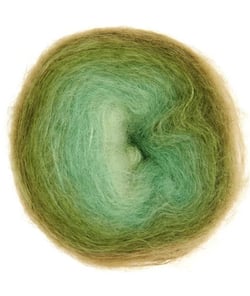 Fil à tricoter ESSENTIALS SUPER KID MOHAIR COLOUR LOVE - Rico Design 20 Mousse vert